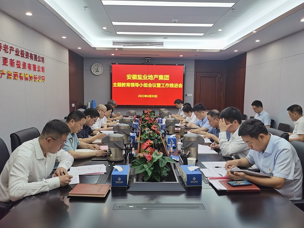 安徽腾博汇游戏官网地产集团召开学习贯彻习近平新时代中国特色社会主义头脑主题教育向导小组聚会暨事情推进会